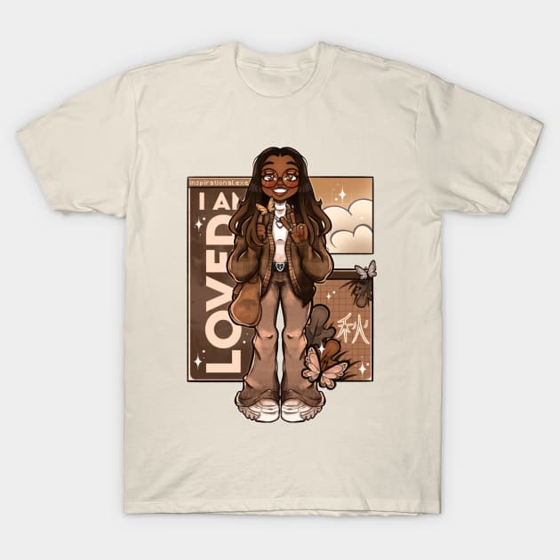 Lovely Fall Girl T-Shirt by Creative Ramiyah